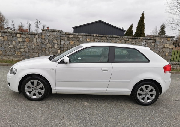 Audi A3 cena 27900 przebieg: 77000, rok produkcji 2008 z Rydułtowy małe 781